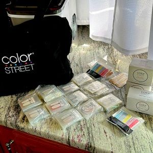 Color Street ,this bundle of products pictured plus bag